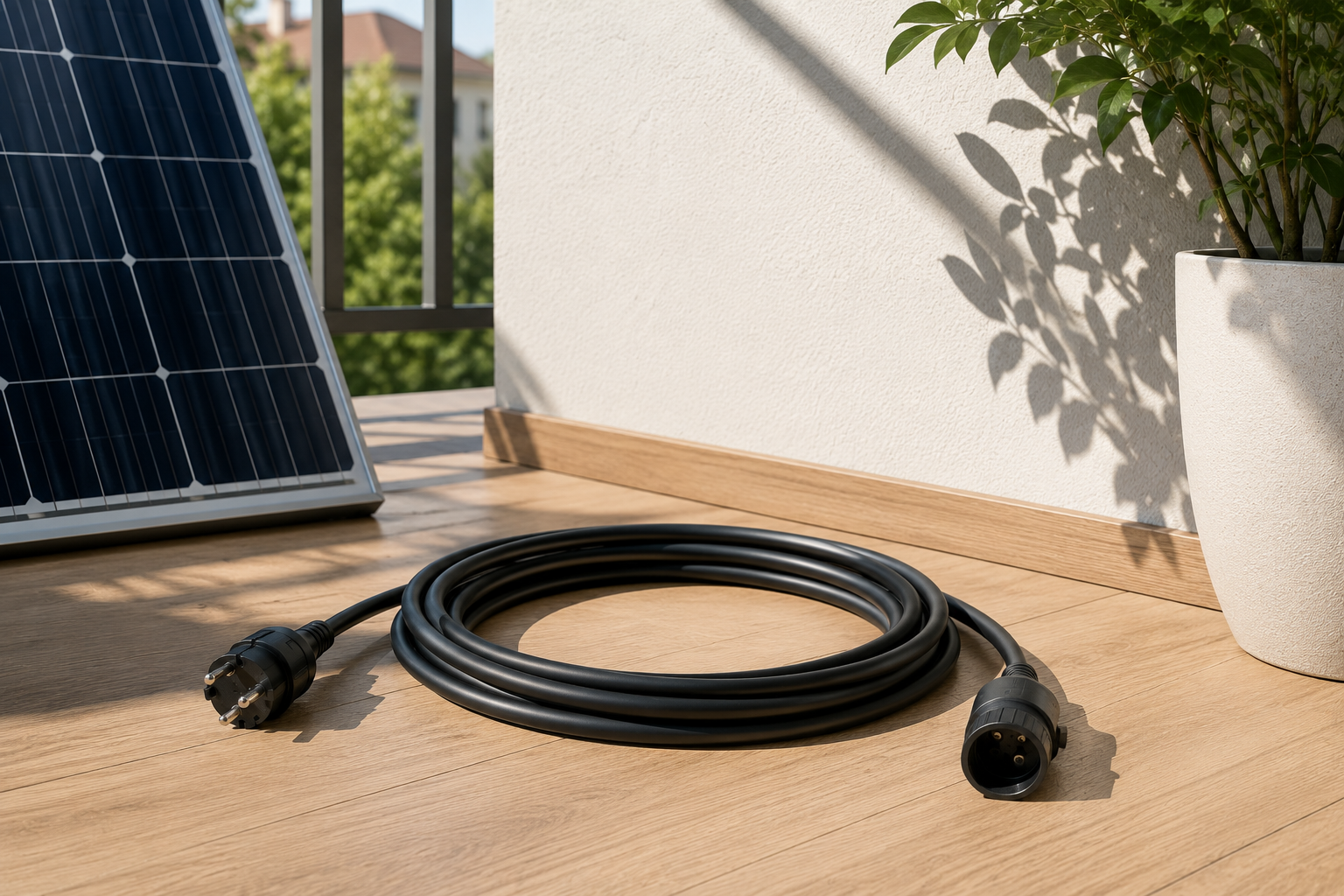 Schuko-Kabel mit BC05-Stecker (5m)