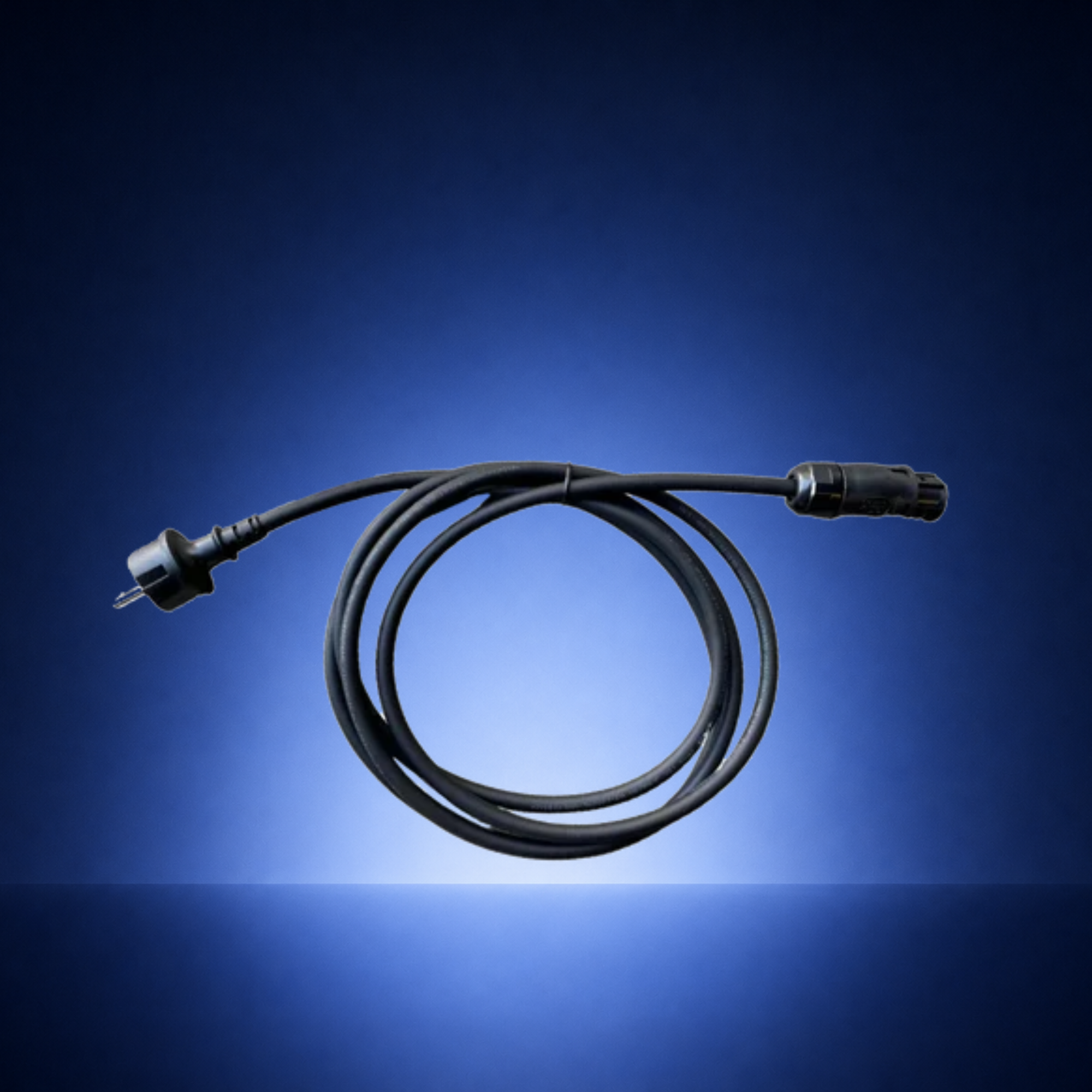 Schuko-Kabel mit Batterie-Stecker (5m)